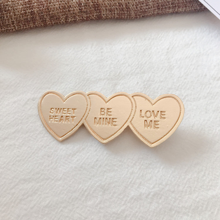 Letter clip hair accessories