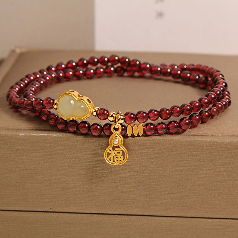 Gourd Bracelet Simple Garnet Bracelet For Women